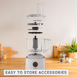 Moulinex FP242B10 robot de cuisine 800 W Blanc - Vue supplémentaire 5