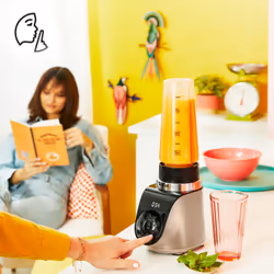 Tefal Blend Up BL190AF0 blender 0,85 L Mélangeur de table 1000 W Beige, Noir, Transparent - Vue supplémentaire 6