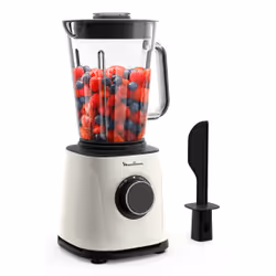 Moulinex PerfectMix Essential, Mélangeur de table, 1,5 L, Pileur de glace, 1200 W, Écru