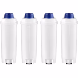 Lot de 4 filtres à eau compatible DLSC002 pour Cafetière. Référence de la pièce : SER3017ALT*4, Marque : GDE.