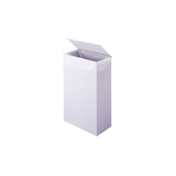 Rossignol - Poubelle murale 10 litres rectangle à couvercle blanche