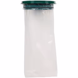 Le support sac mural avec couvercle 110 L vert mousse de la marque Rossignol est un produit français fait en acier poudré ant ...