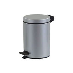Rossignol - Poubelle Cyjeu salle de bain 3l gris métal