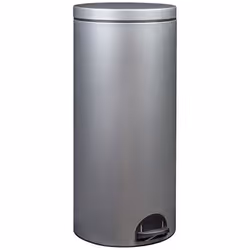 Rossignol - poubelle à pédale 30l gris métal - 90141