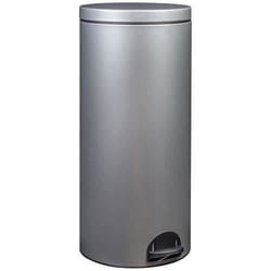 Rossignol - poubelle à pédale 30l gris métal - 90141
