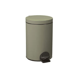 Poubelle Elora 14l gris vert mat lisse - Rossignol