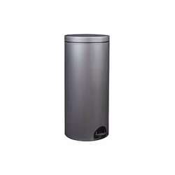 Poubelle à pédale 30 L Gris Métal - Élora - La poubelle qui allie fonctionnalité et élégance - Fabriquée en matériaux recycla ...