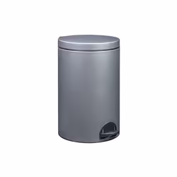 Poubelle à pédale 20 L Gris Métal - Élora - La poubelle qui allie fonctionnalité et élégance - Fabriquée en matériaux recycla ...