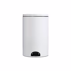 Poubelle à pédale 20 L Blanche - Élora - La poubelle qui allie fonctionnalité et élégance - Fabriquée en matériaux recyclable ...
