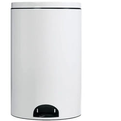 Rossignol - Poubelle à pedale 14l blanc 90264