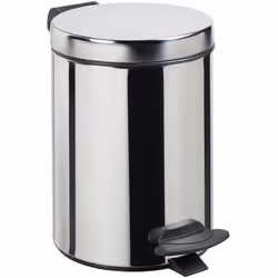 ROSSIGNOL Poubelle Cyjeu salle de bain - 3L - Inox