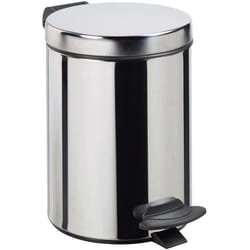 ROSSIGNOL Poubelle Cyjeu salle de bain - 3L - Inox