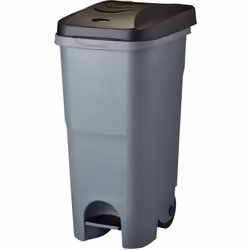 Poubelle mobile à pédale pour tri sélectif 85L La poubelle, ROULY, permet de trier les déchets en toute simplicité. - Contena ...