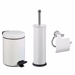 Ensemble salle de bains/toilettes avec poubelle 3L et accessoires - ROSSIGNOL
