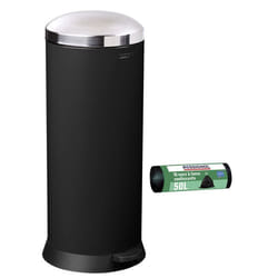 Poubelle de cuisine à pédale 30L et 10 sacs poubelle 50L - BOMBA ROSSIGNOL