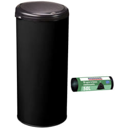Poubelle de cuisine touch 45L et 10 sacs poubelle 50L - HANDTOUCH ROSSIGNOL