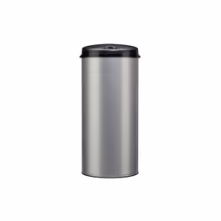 Poubelle 45 L Sensitive Rossignol - 93612 - Design épuré et couleur gris métal élégante - Corps en acier inoxydable poudré an ...