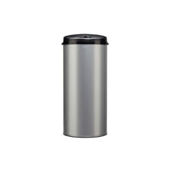 Rossignol - Poubelle Sensitive 45l gris métal 9006 tête noire