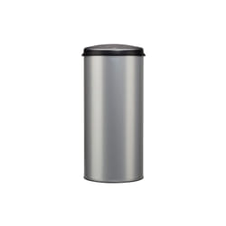 Rossignol - Poubelle Handtouch 45l gris métal 9006 tête noire