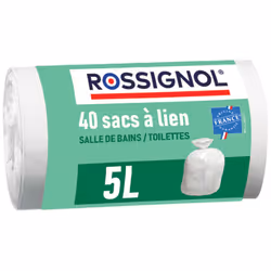 Lot de 40 sacs-poubelle 5L Fabriqué en France - BAGY ROSSIGNOL