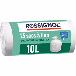 Lot de 25 sacs-poubelle 10L Fabriqué en France - BAGY ROSSIGNOL
