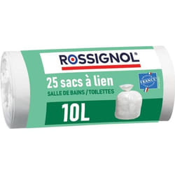 Lot de 25 sacs-poubelle 10L Fabriqué en France - BAGY ROSSIGNOL