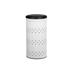 ROSSIGNOL - Panier à linge 45l lina blanc h63cm