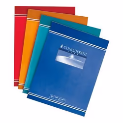 Cahier décriture - CONQUERANT - 17x22 - Ligne double - 32 pages - 70g