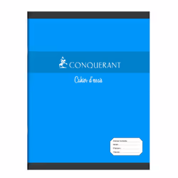 Conquerant 100104621, Monochromatique, Rouge, Vert, Jaune, Bleu, 48 feuilles, 60 g/m², Couverture souple, Adulte