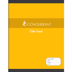 Conquerant 100104621 bloc-notes 48 feuilles Rouge, Vert, Jaune, Bleu