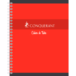 Conquerant 100102570 bloc-notes 148 feuilles Rouge, Bleu