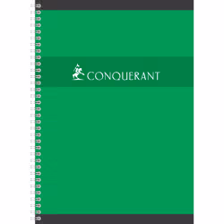 Conquerant 100100712 bloc-notes A4 180 feuilles Rouge, Vert, Jaune, Bleu