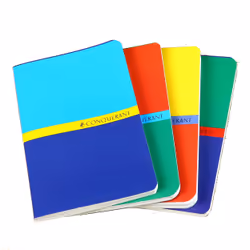 Conquerant 100105424, Monochromatique, Couleurs assorties, 96 feuilles, 70 g/m², Papier quadrillé, Couverture souple