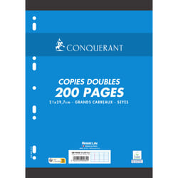 Conquerant 100105049 Post-it Rectangle Blanc 200 feuilles