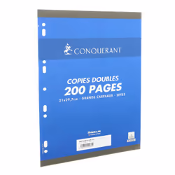Conquerant 100105049 Post-it Rectangle Blanc 200 feuilles