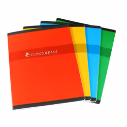 Conquerant 100103828 bloc-notes 96 feuilles Rouge, Vert, Jaune, Bleu