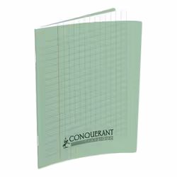 Oxford 400002785, Monochromatique, Vert, 32 feuilles, 90 g/m², Papier quadrillé, Universel