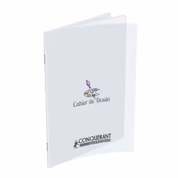Conquerant 400002788, Monochromatique, Transparent, 48 feuilles, 120 g/m², Couverture souple, Adulte