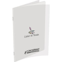 Cahier - CONQUERANT - 24 x 32 CM - 48 pages - 90 g/m² - Uni Dessin