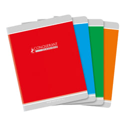 Conquerant 100100794 bloc-notes 32 feuilles Rouge, Vert, Orange, Bleu