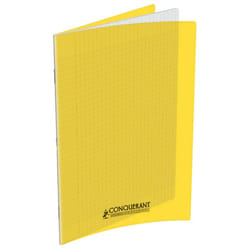 Conquerant Cahiers Polypro bloc-notes 32 feuilles Jaune
