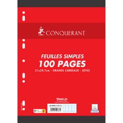 Conquerant 100105352 recharge de papier 210 x 297 mm (A4) 100 feuilles
