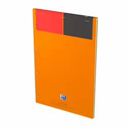 Oxford 100100101, Monochromatique, Orange, A4+, 160 feuilles, Brillant, Papier ligné