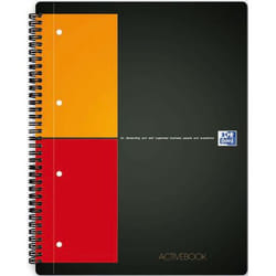 Oxford Activebook bloc-notes A4 80 feuilles Noir