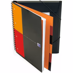Oxford Organiser Book bloc-notes A4 80 feuilles Noir
