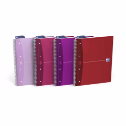 Oxford 100102978, Monochromatique, Rose, Fuchsia, Rouge, A4, Mat, 90 g/m², Universel