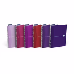 Oxford 100103952, Monochromatique, Violet, Rose, Fuchsia, Rouge, A4, Mat, 90 g/m², Universel