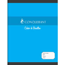 Conquerant 100102470 bloc-notes 96 feuilles Bleu