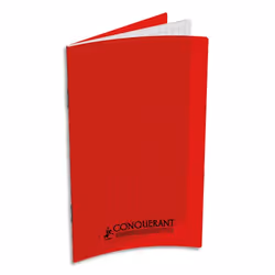 Oxford 400013591, Monochromatique, Rouge, 96 feuilles, 90 g/m², Papier quadrillé, Universel