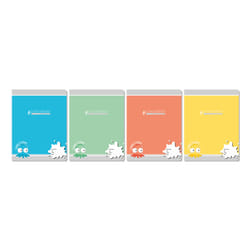 Conquerant 100102553 bloc-notes 32 feuilles Rouge, Vert, Orange, Bleu